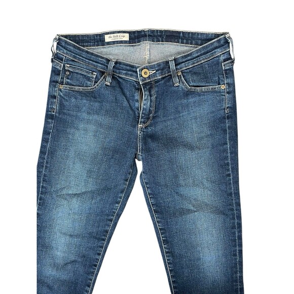 Adriano Goldschmied Jeans Capris Womens 28 28x24 Stilt Crop Cigarette Blue USA - Picture 5 of 13